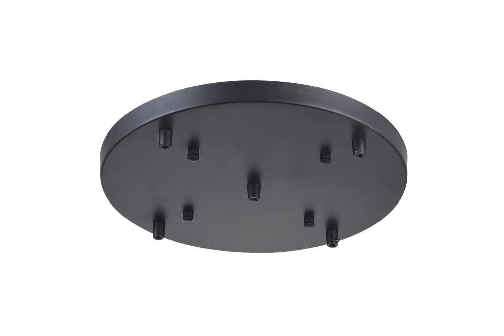 Matteo Lighting 14-in Multi Ceiling Canopy (Line Voltage) Black
