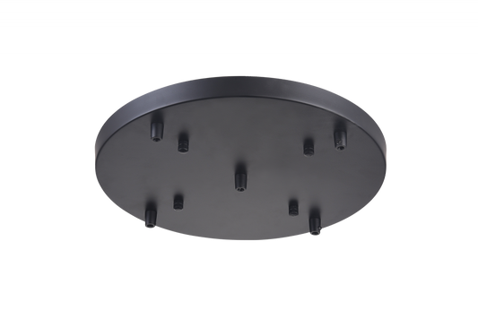 Matteo Lighting 14-in Multi Ceiling Canopy (Line Voltage) Black