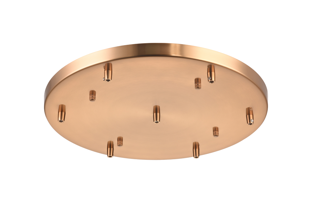 Matteo Lighting 18-in Multi Ceiling Canopy (Line Voltage) Aged Gold Brass