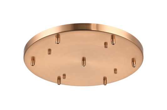 Matteo Lighting 18-in Multi Ceiling Canopy (Line Voltage) Aged Gold Brass