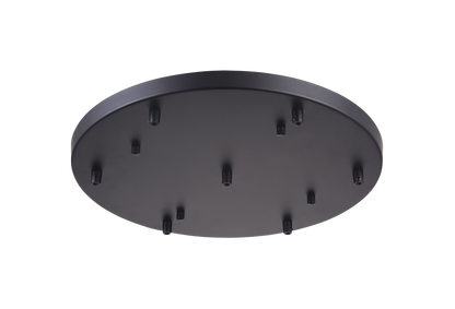 Matteo Lighting 18-in Multi Ceiling Canopy (Line Voltage) Black
