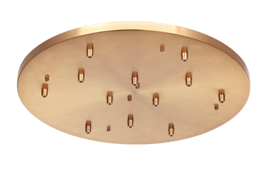 Matteo Lighting 24-in Multi Round Ceiling Canopy (Line Voltage) Brass, Aged Brass