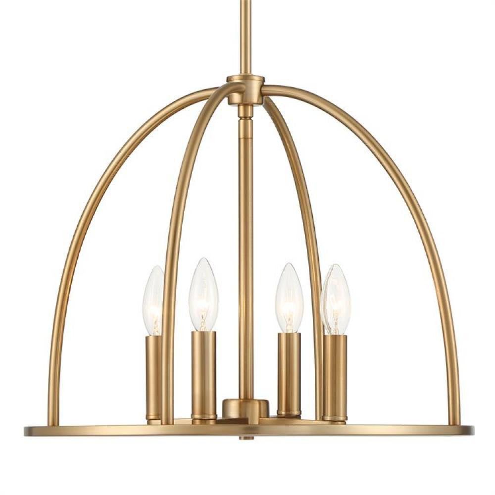 Crystorama Abbott Chandelier - Vibrant Gold 14.75"H
