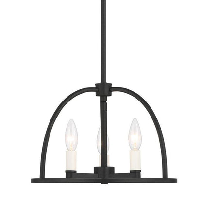 Crystorama Abbott Mini Chandelier Black