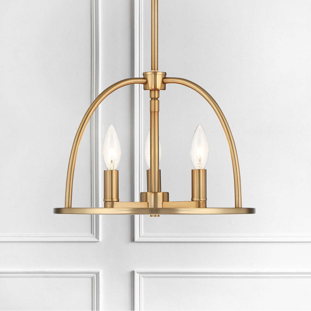 Crystorama Abbott Mini Chandelier - Vibrant Gold 10"H