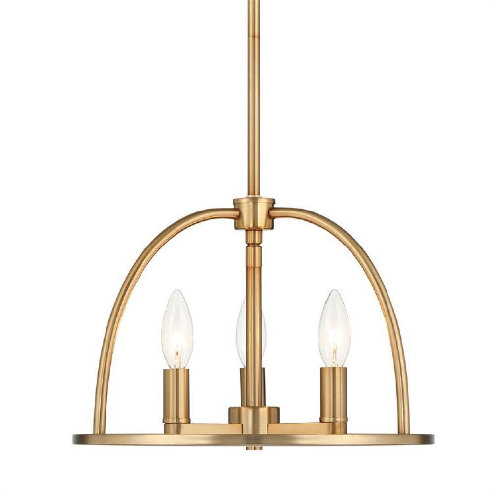 Crystorama Abbott Mini Chandelier - Vibrant Gold 10"H