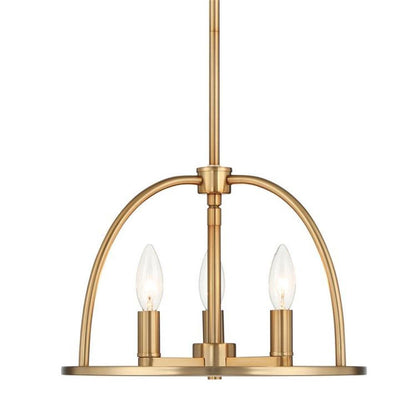 Crystorama Abbott Mini Chandelier - Vibrant Gold 10"H
