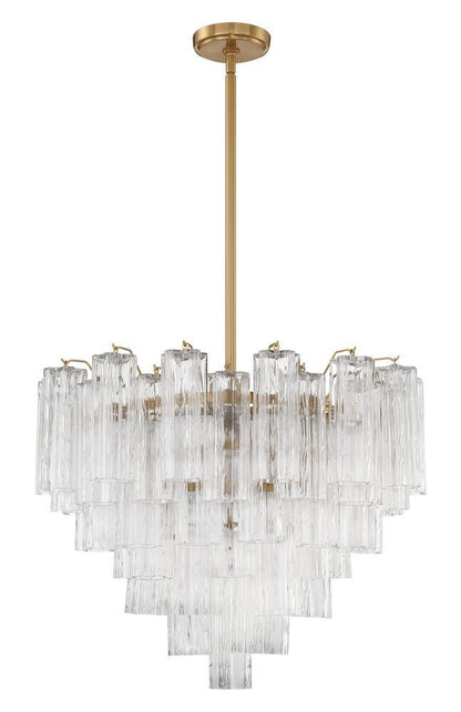 Crystorama Addis 12 Light Chandelier Polished Chrome