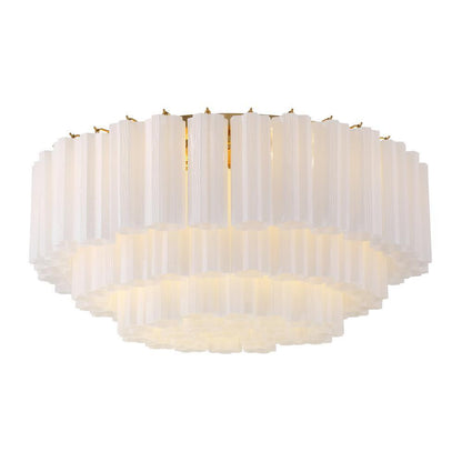 Crystorama Addis 16 Light Flush Mount Aged Brass