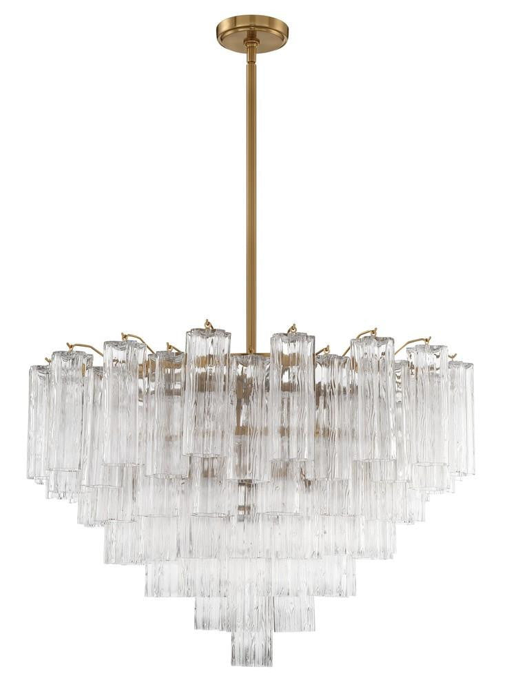 Crystorama Addis 16 Light Chandelier Polished Chrome