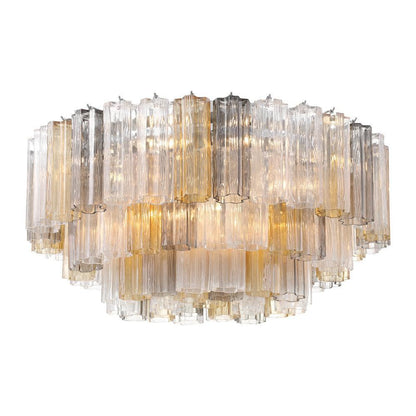 Crystorama Addis 16 Light Flush Mount Polished Chrome