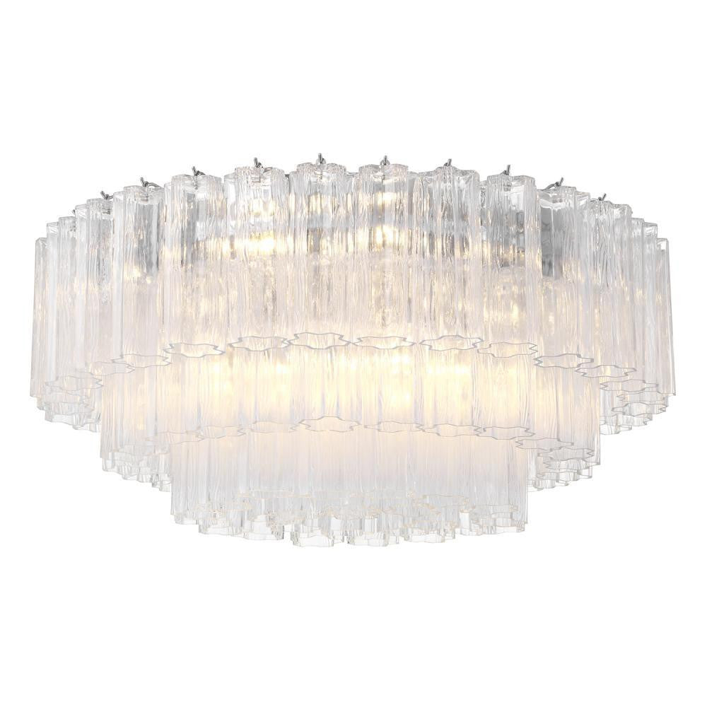 Crystorama Addis 16 Light Flush Mount Polished Chrome