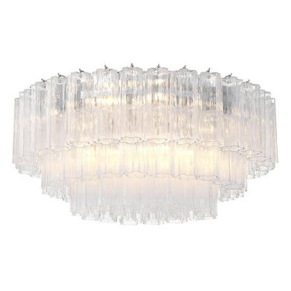 Crystorama Addis 16 Light Flush Mount Polished Chrome