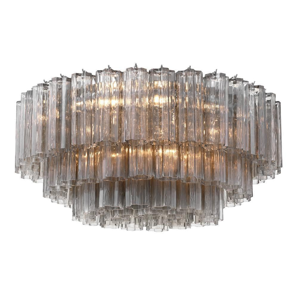 Crystorama Addis 16 Light Flush Mount Polished Chrome