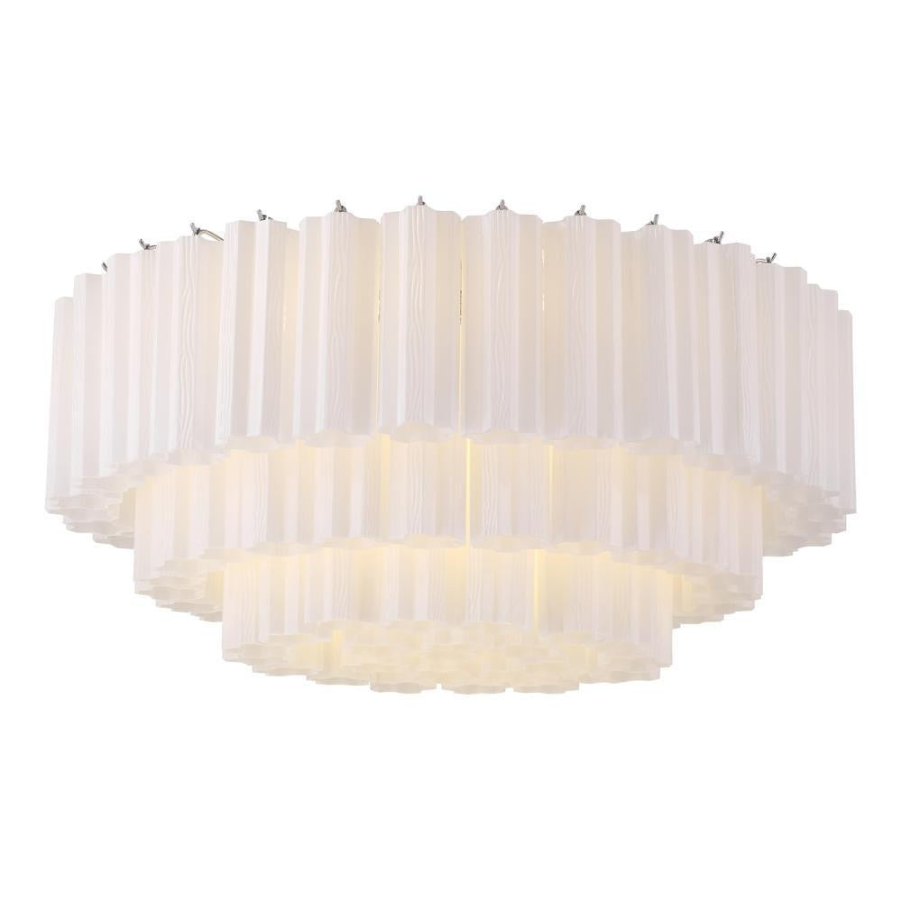 Crystorama Addis 16 Light Flush Mount Polished Chrome