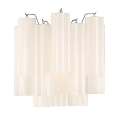 Crystorama Addis 2 Light Sconce Polished Chrome