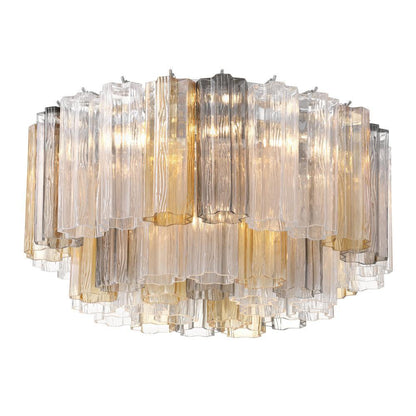 Crystorama Addis 7 Light Flush Mount Polished Chrome