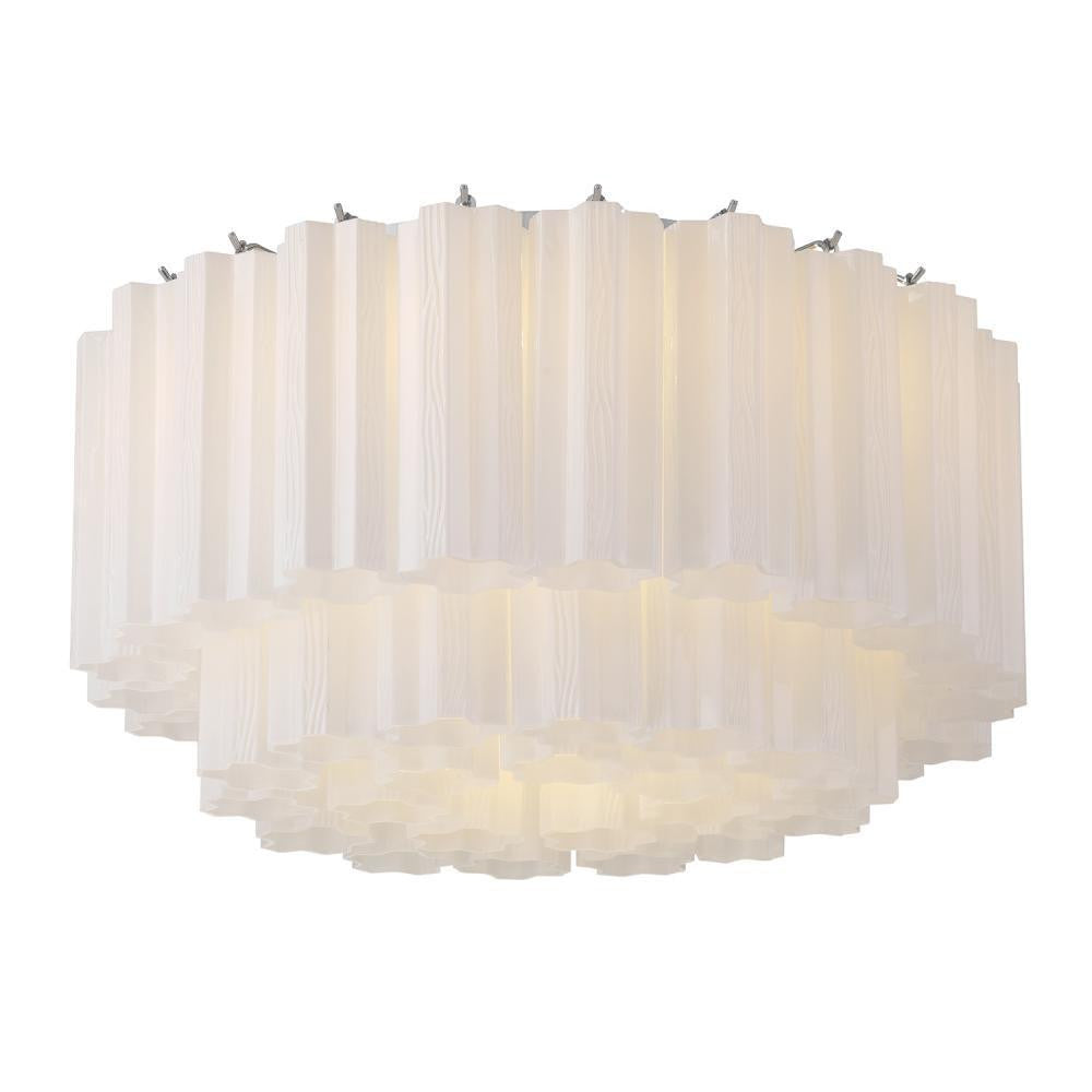 Crystorama Addis 7 Light Flush Mount Polished Chrome