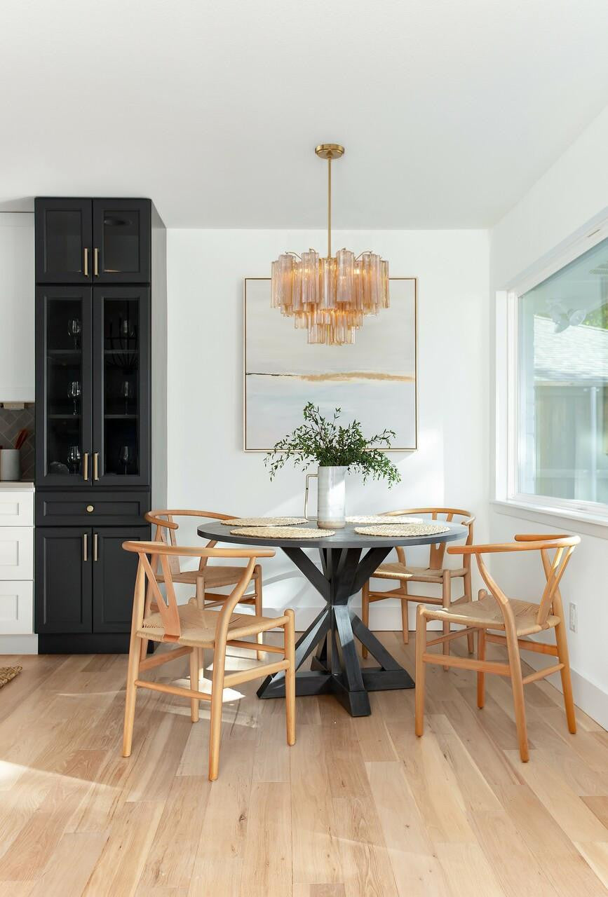 Crystorama Addis 6 Light Chandelier Aged Brass