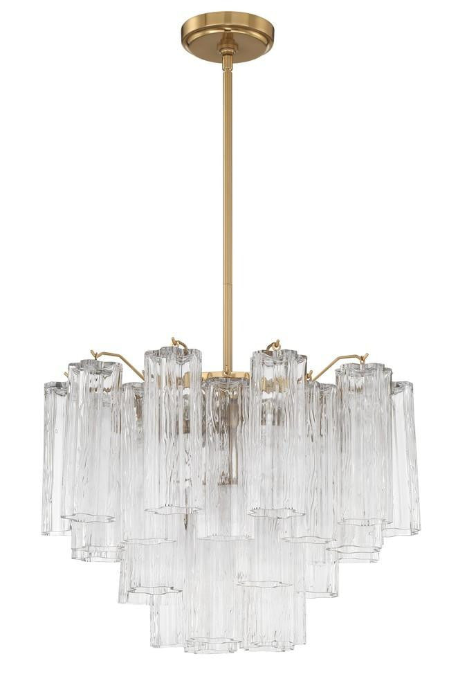 Crystorama Addis 6 Light Chandelier Polished Chrome