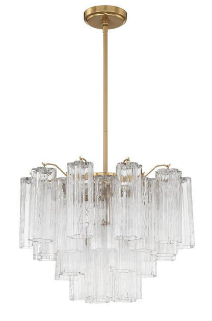 Crystorama Addis 6 Light Chandelier Polished Chrome