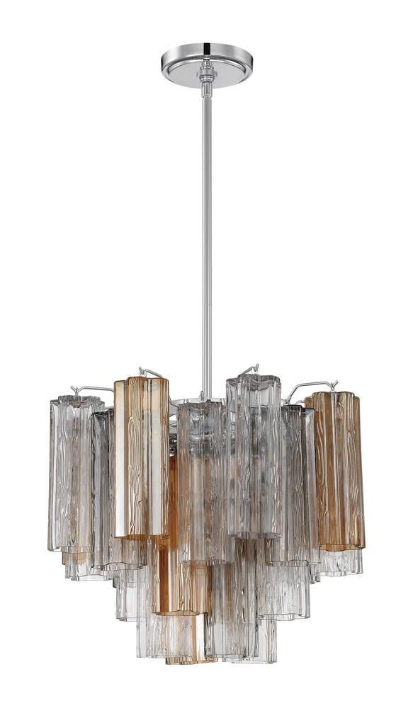 Crystorama Addis 4 Light Chandelier Polished Chrome