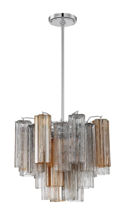 Crystorama Addis 4 Light Chandelier Polished Chrome