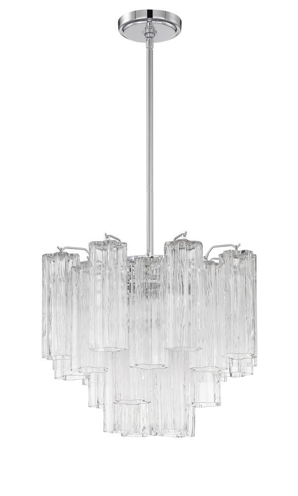 Crystorama Addis 4 Light Chandelier Polished Chrome