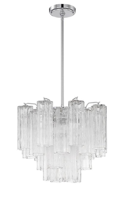 Crystorama Addis 4 Light Chandelier Polished Chrome