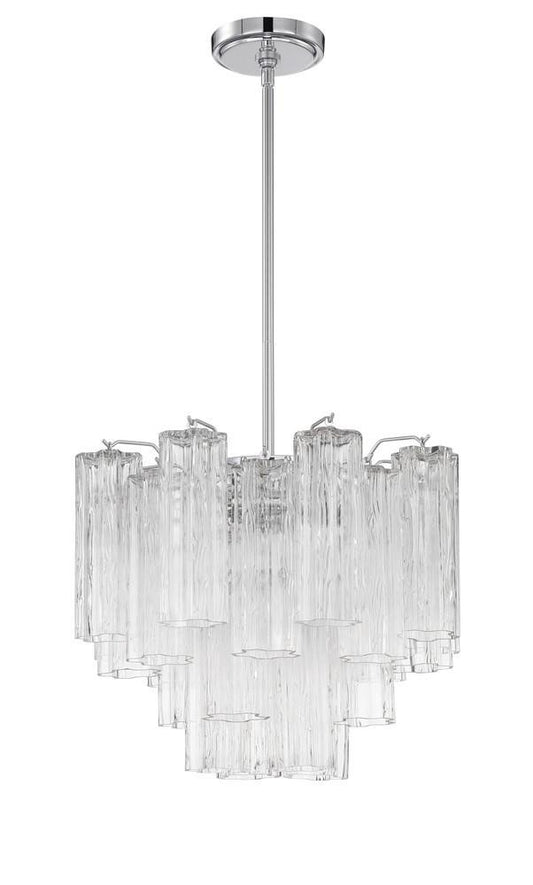 Crystorama Addis 4 Light Chandelier Polished Chrome