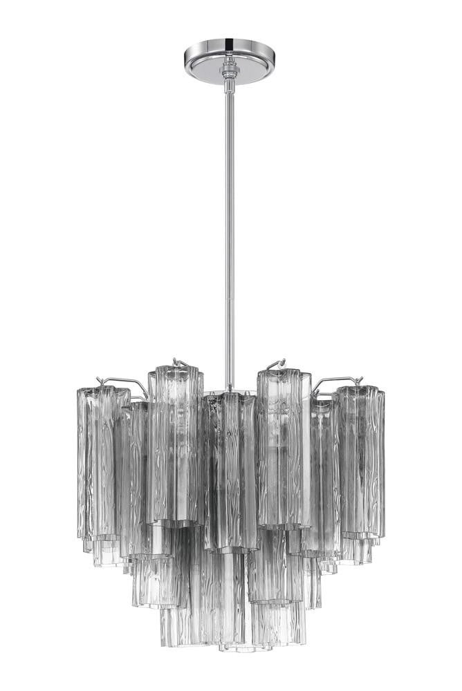 Crystorama Addis 4 Light Chandelier Polished Chrome
