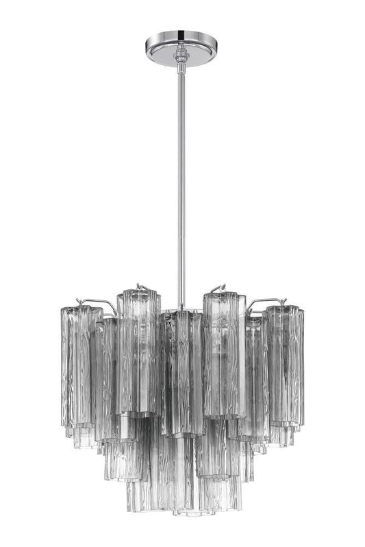 Crystorama Addis 4 Light Chandelier Polished Chrome