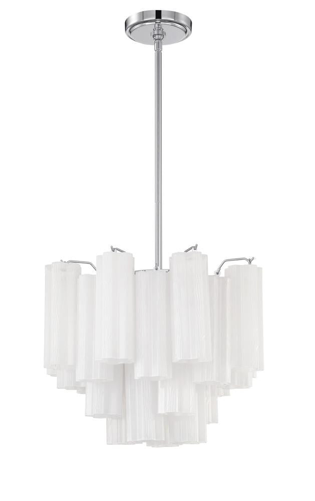 Crystorama Addis 4 Light Chandelier Polished Chrome