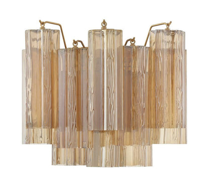 Crystorama Addis Wall Sconce Aged Brass