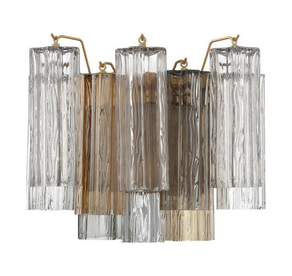Crystorama Addis Wall Sconce Aged Brass