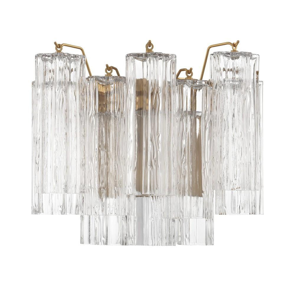 Crystorama Addis Wall Sconce Polished Chrome