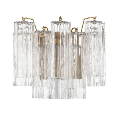 Crystorama Addis Wall Sconce Polished Chrome