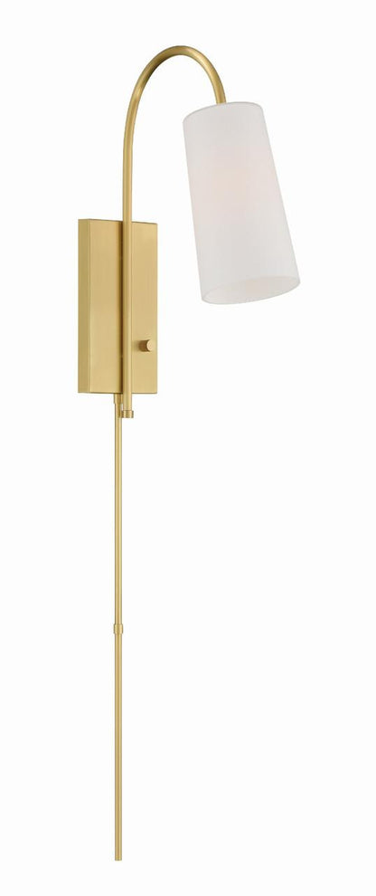 Crystorama Alexa Task Light - Aged Brass 18.5"H