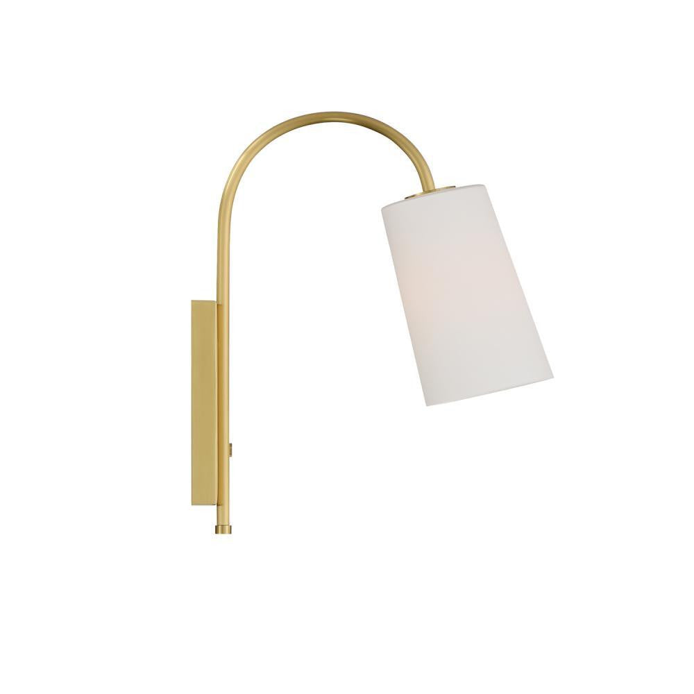 Crystorama Alexa Task Light Aged Brass