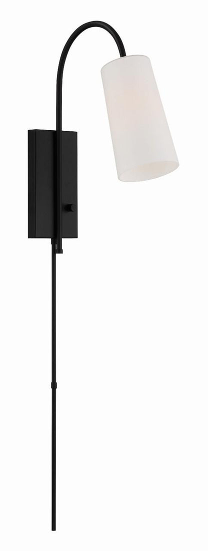 Crystorama Alexa Task Light - Matte Black 18.5"H