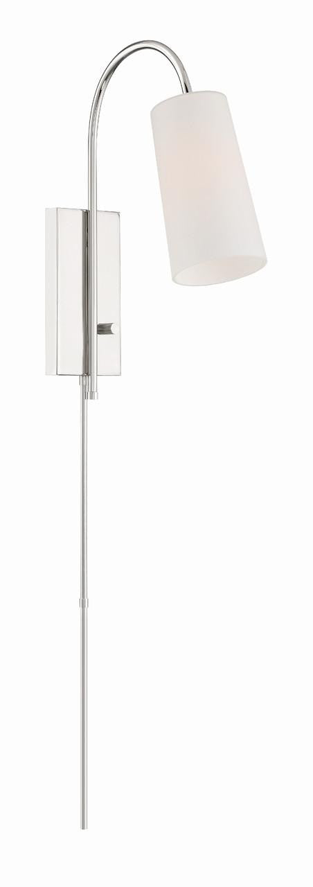Crystorama Alexa Task Light - Polished Nickel 18.5"H