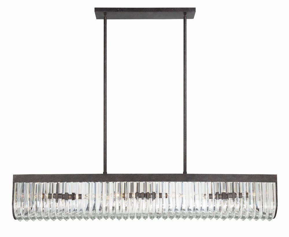 Crystorama Alister Chandelier Charcoal Bronze