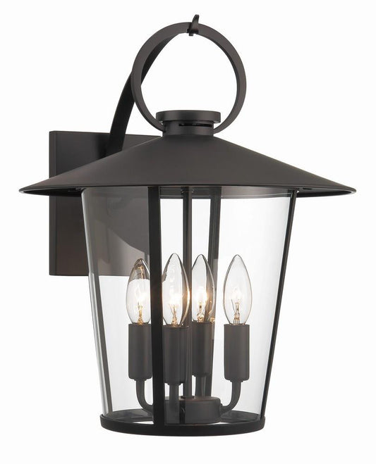 Crystorama Andover Wall Sconce Matte Black