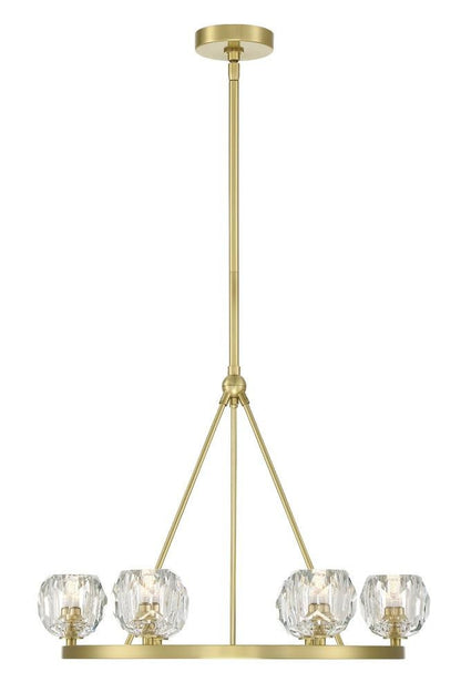 Crystorama Aragon LED Chandelier Soft Brass