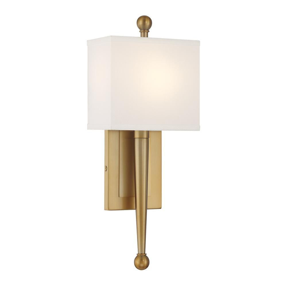 Crystorama Ardson 1 Light Sconce Vibrant Gold