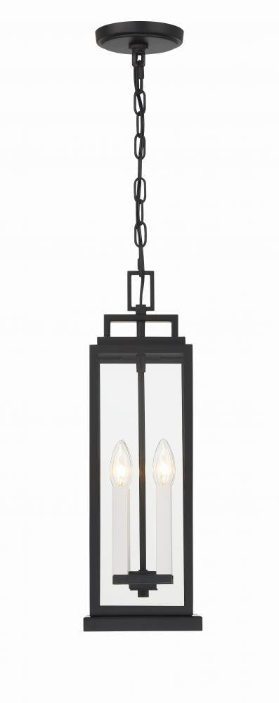 Crystorama Aspen Pendant Matte Black
