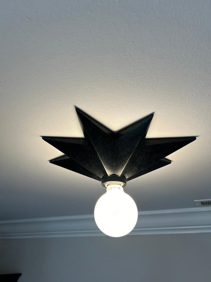 Crystorama Astro Wall Sconce - Black 12"H