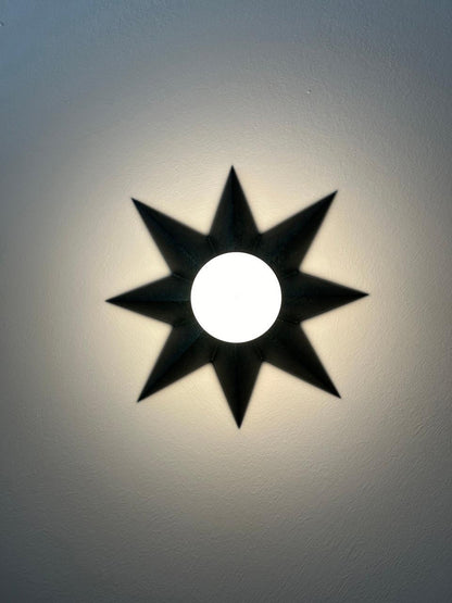 Crystorama Astro Wall Sconce - Black 12"H