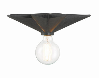 Crystorama Astro Wall Sconce - Black 12"H