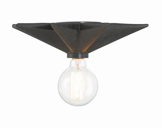 Crystorama Astro Wall Sconce - Black 12"H